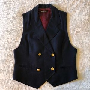 Vintage Dark Blue Vest Size Medium